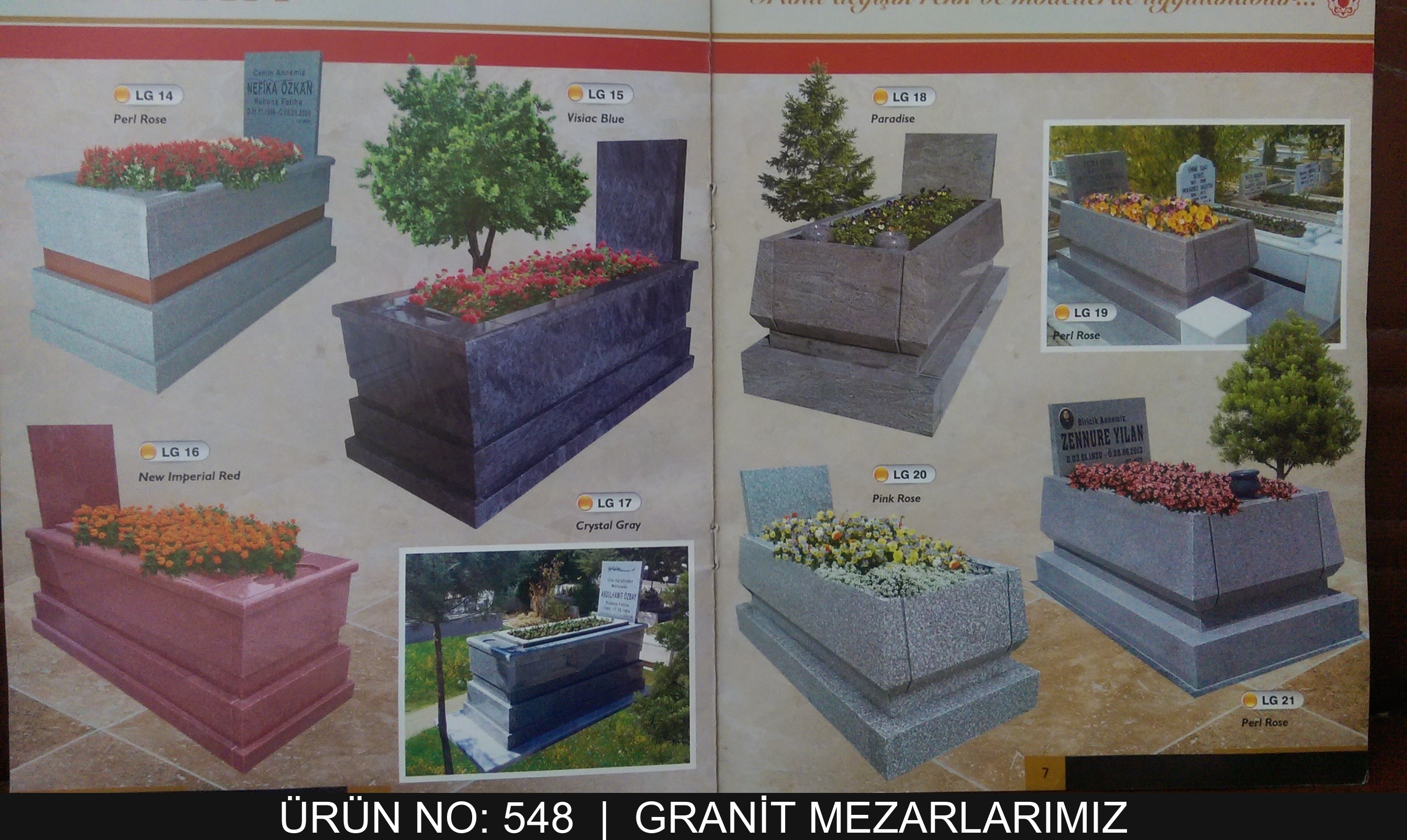 Granit Mezarlar - Model 548
