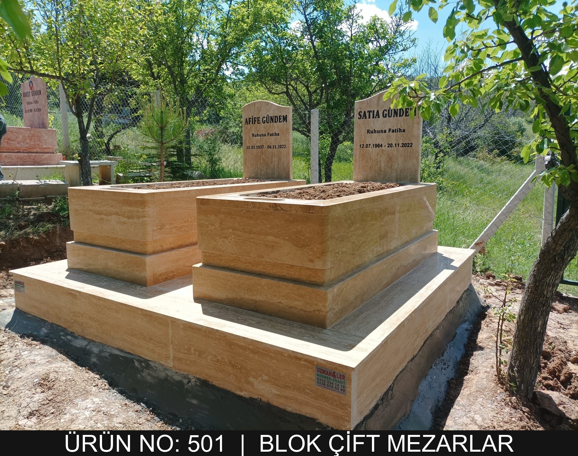Blok Çift Kişilik Anıtlar